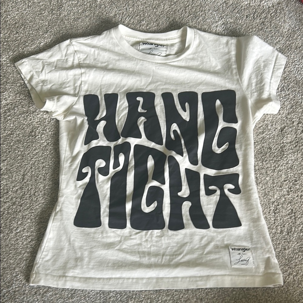 Wrangler Cream Tee with Black Graphic